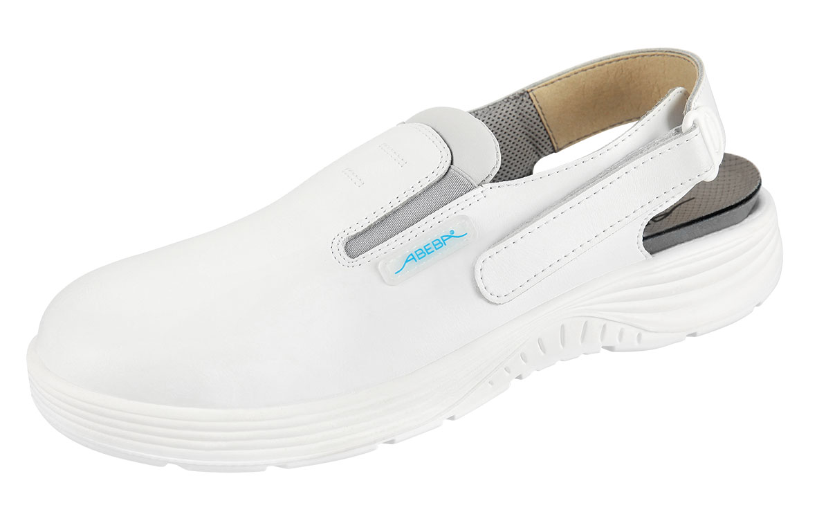 ABEBA X-Light 711030|7131030 ESD Sicherheitsschuh Clog Stahlkappe Küchenschuh Arbeitsschuh weiß