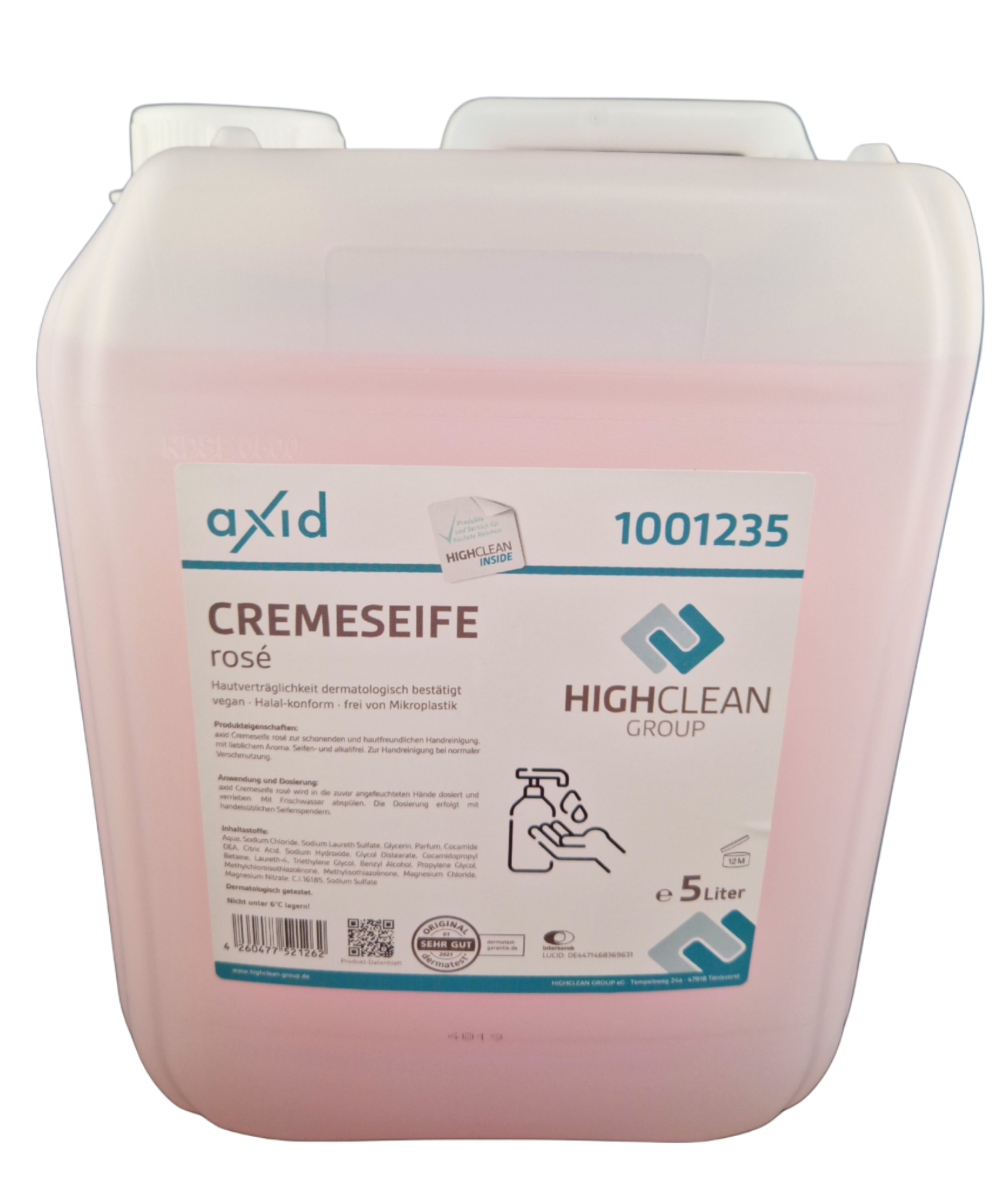 Axid Cremeseife Seifencreme für Spender rose Axid Cremeseife Seifencreme für Spender rose