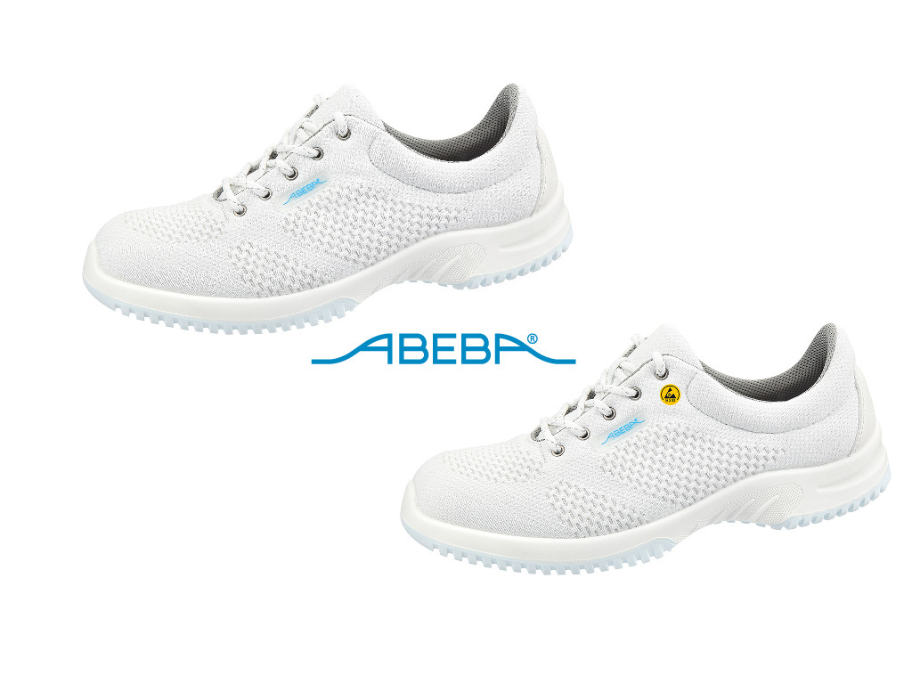 ABEBA UNI6 1772 | 31772 ESD Sicherheitsschuh S2 Halbschuh Arbeitsschuh weiß