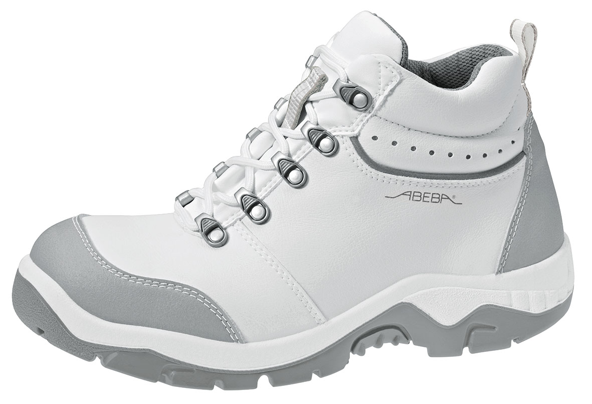 ABEBA Sicherheitsschuh Anatom 2172|32172 ESD S2 Knöchelschuh Stiefel Arbeitsschuh weiß