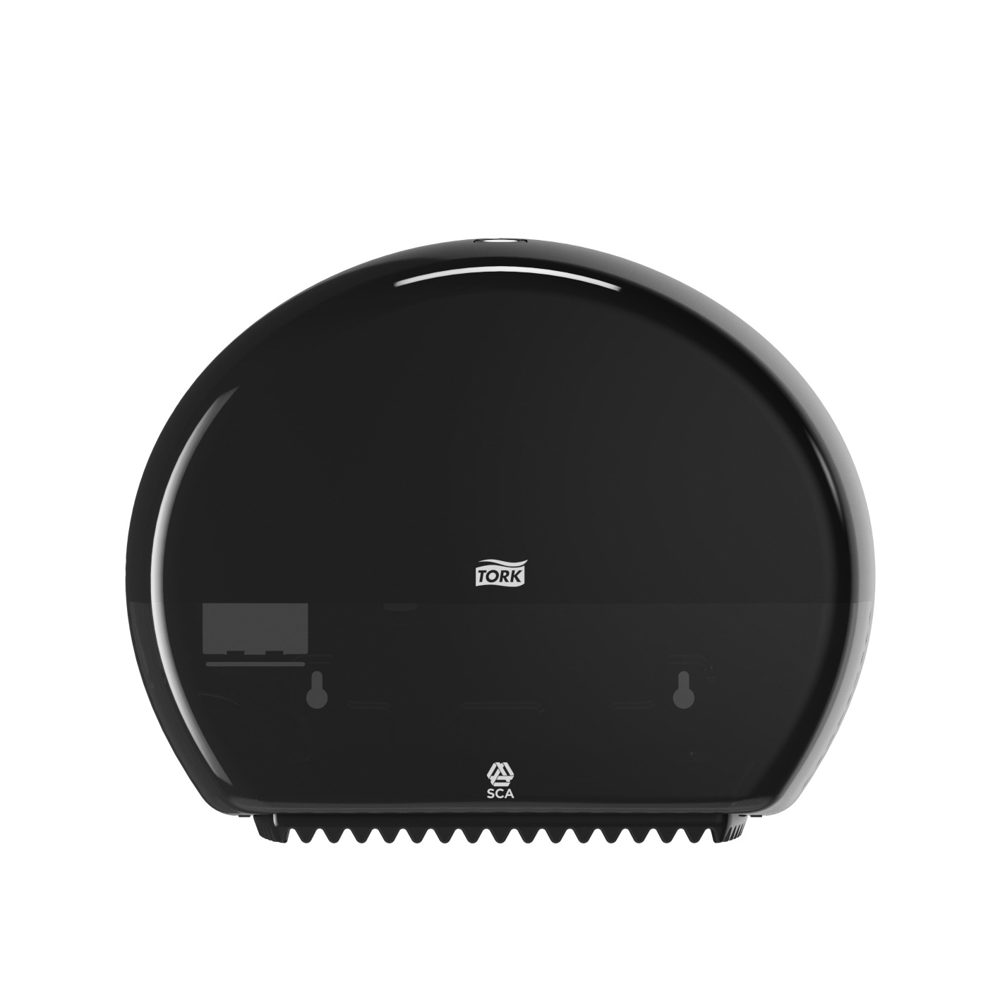 temp555008_00 Tork (T2) Toilettenpapierspender WC-Papier Spender Mini Jumborollenspender schwarz - 555008