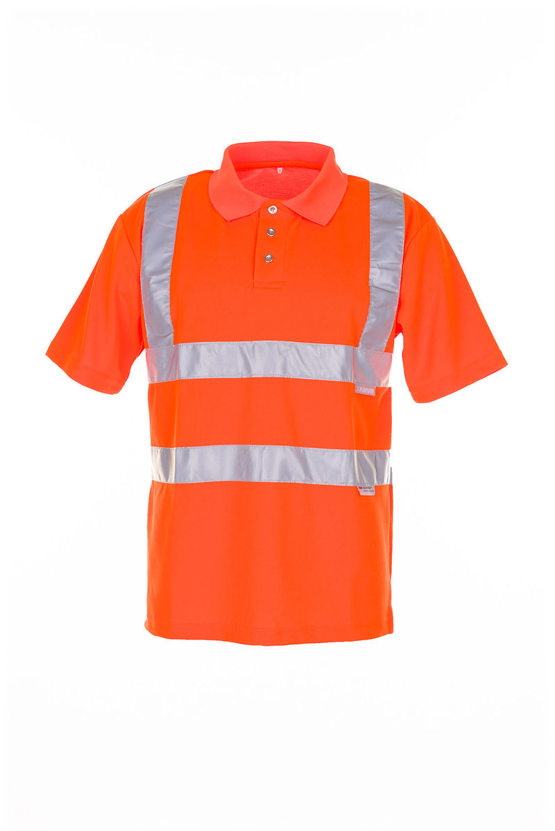 Planam Warnschutz Poloshirt uni Arbeitsshirt Arbeitspolo Größe S - 4XL