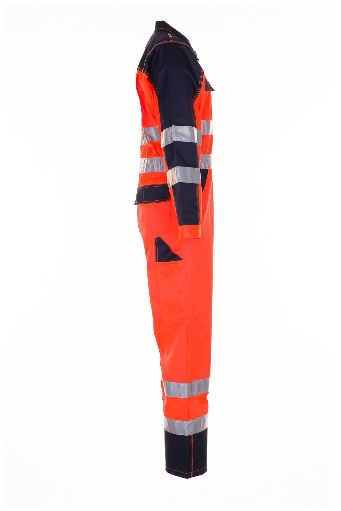 Planam Warnschutz Rallyekombi Overall orange-marine 2036