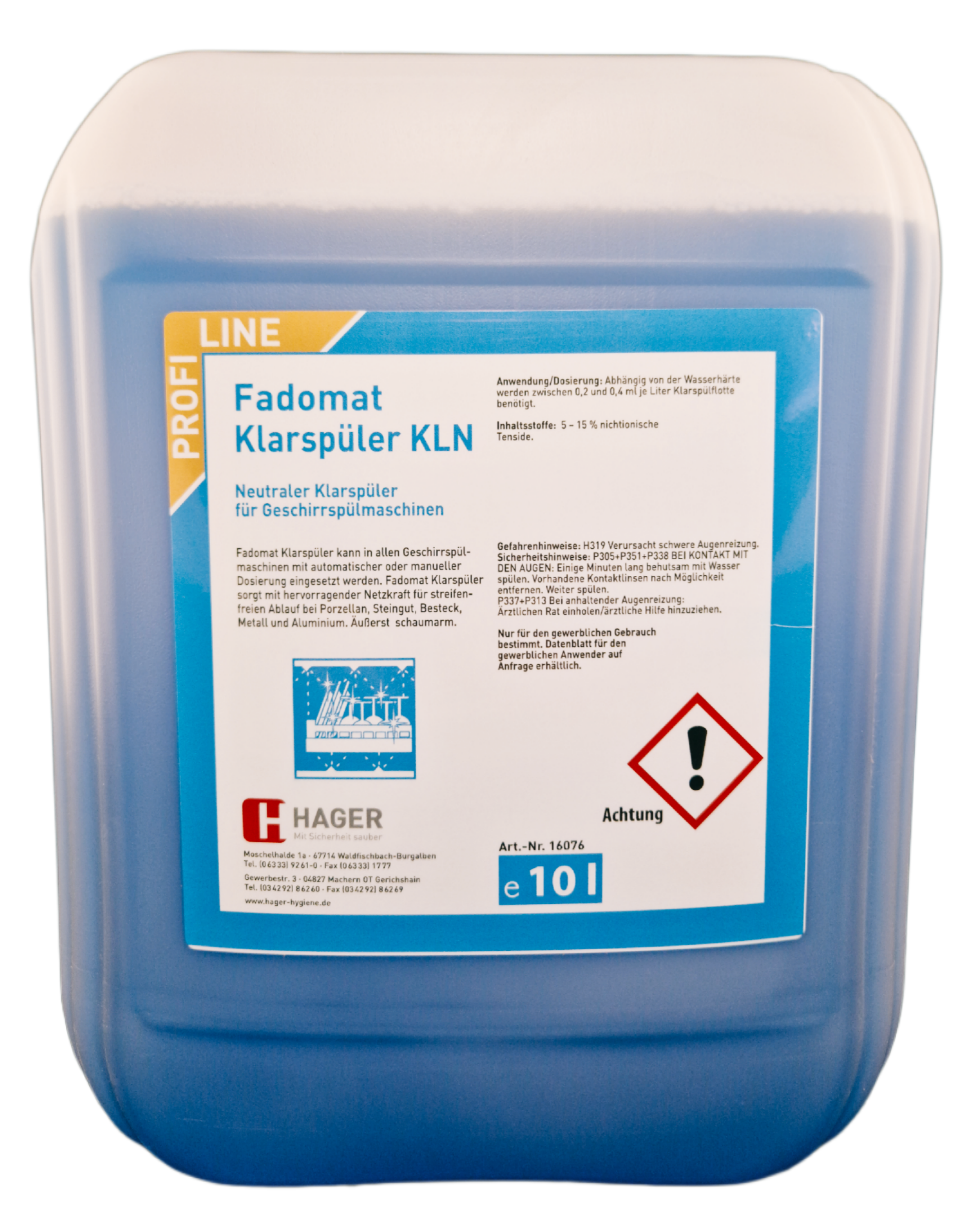 Fadomat neutraler Klarspüler KLN 10 Liter