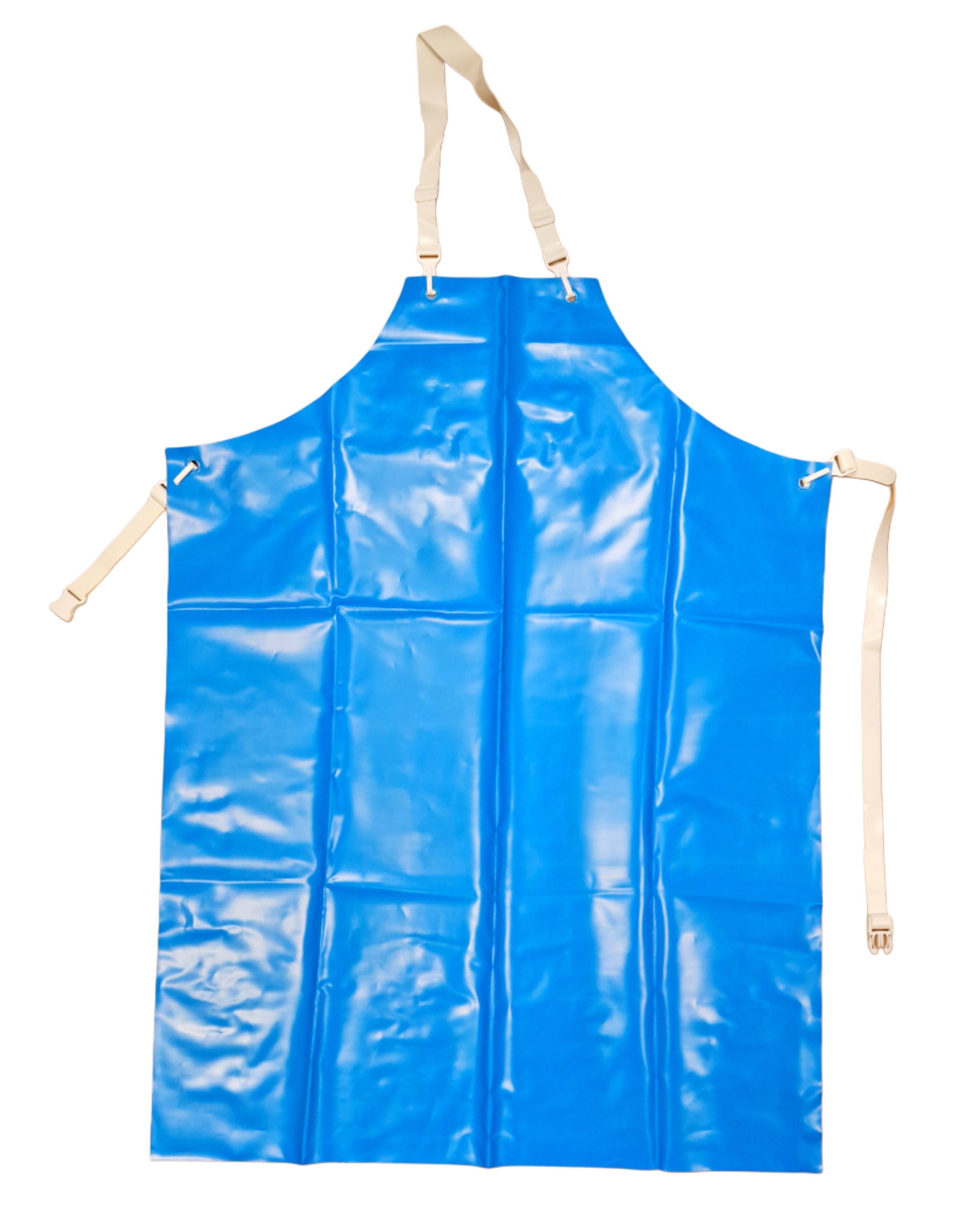 Melkerschürze  bodenlang blau