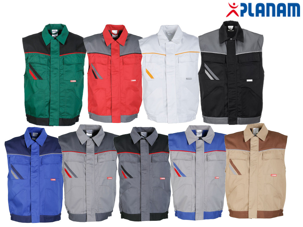 temphighline_herren_weste Planam Highline Arbeitsweste Größe XS - 4XL in 9 Farben