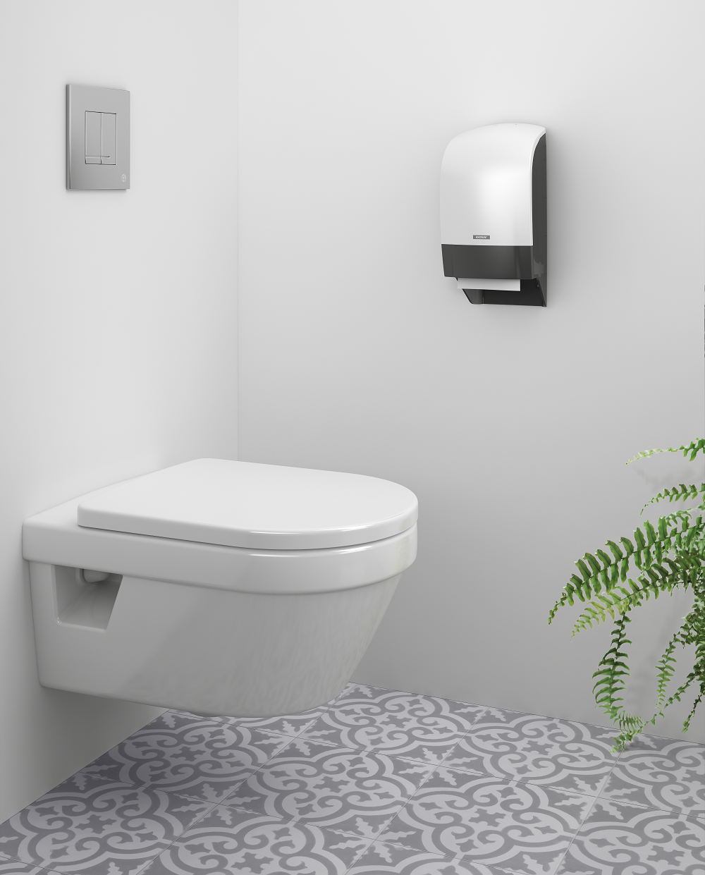 Katrin Inclusive System Toilettenpapierspender - Weiß (104582)