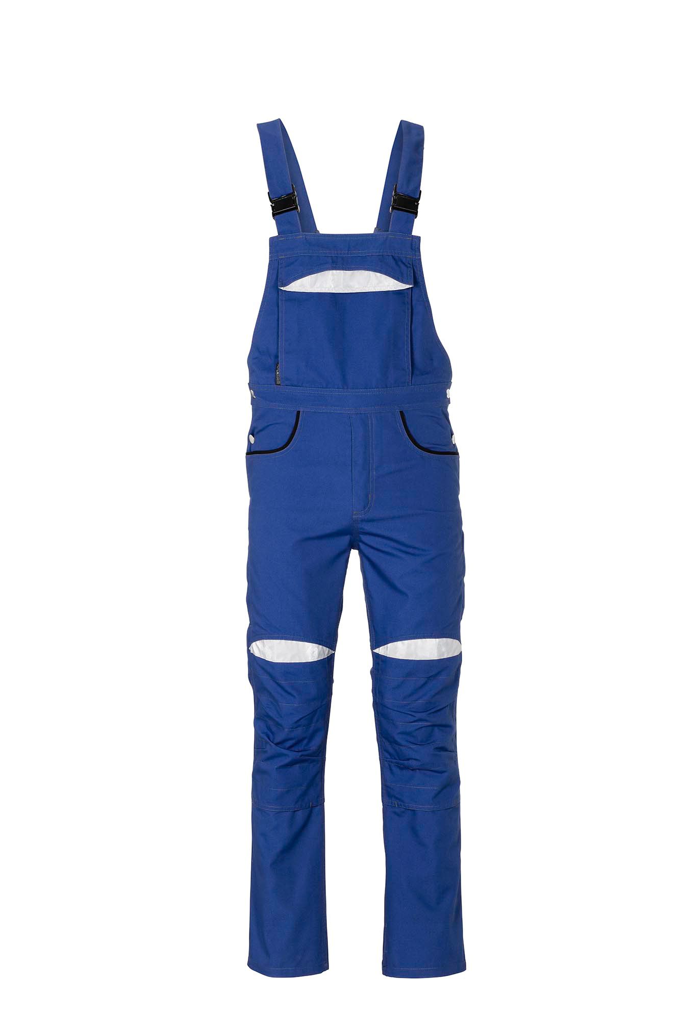 Planam Durawork Latzhose Arbeitshose Kornblau-Schwarz 2922