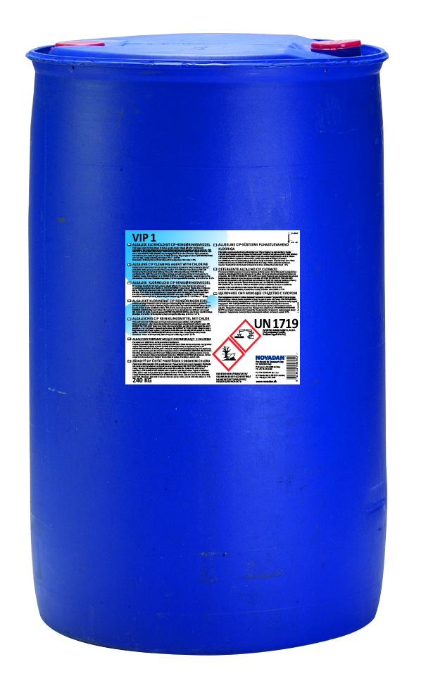 Novadan - VIP I alkalisch 240 Kg Fass CIP Reinigungsmittel mit Chlor