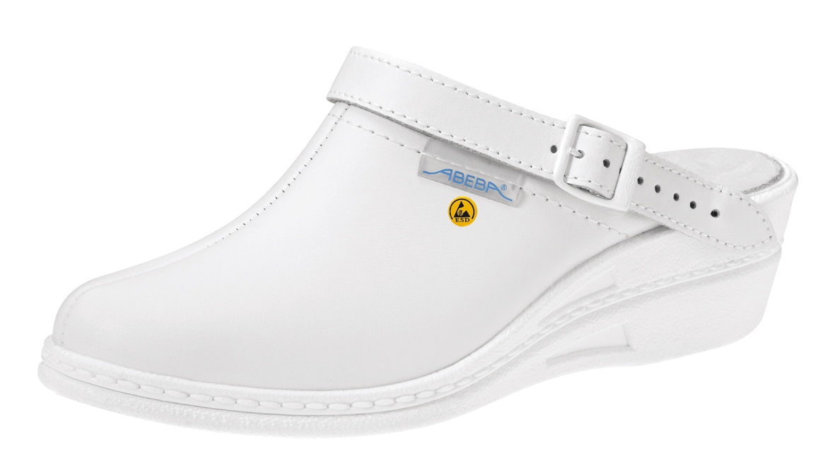 temp5004 ABEBA High Original 7002|5004 ESD Berufsschuh Clog Arbeitsschuh Pflegeschuh Arztschuh weiß