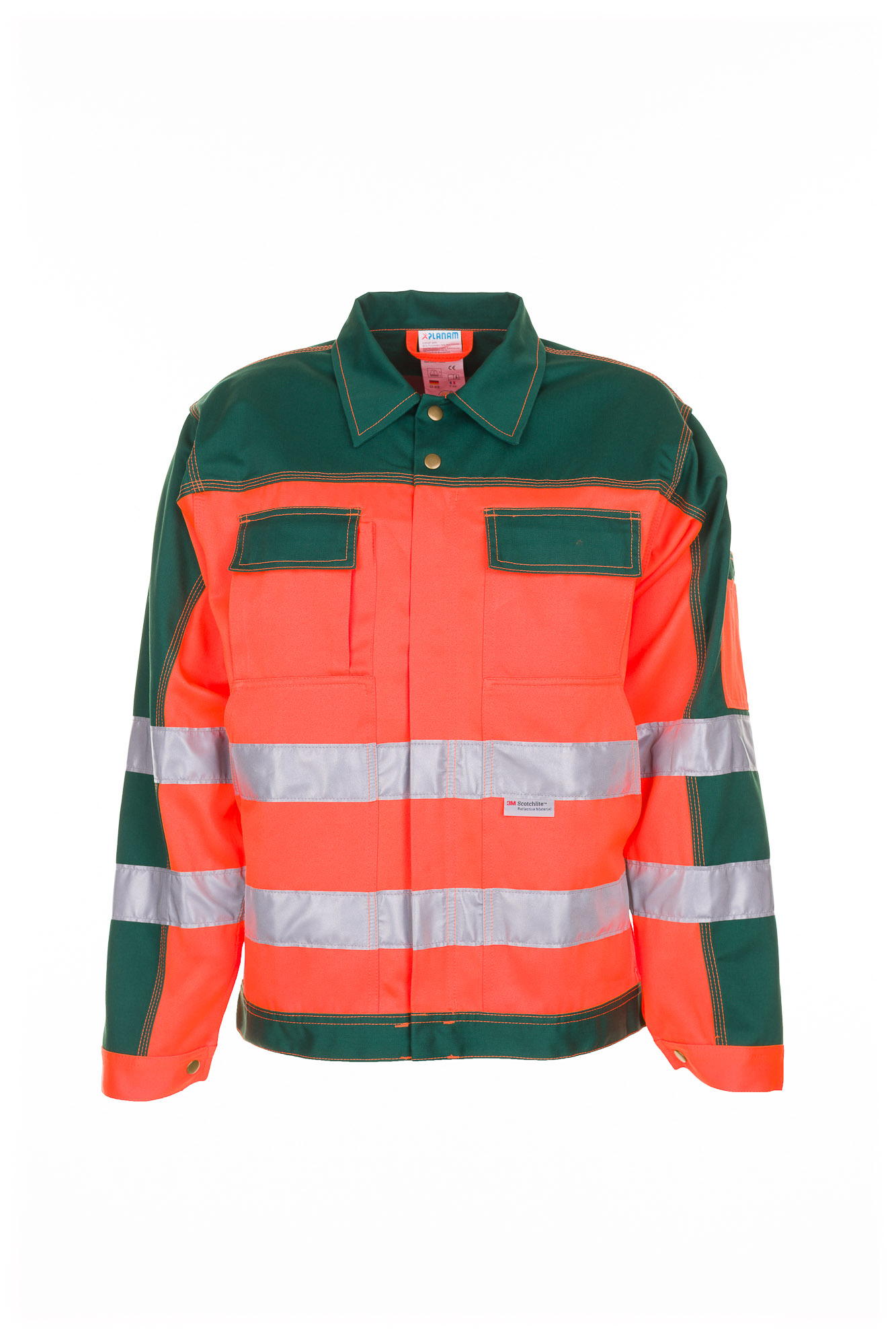 Planam Warnschutz Bundjacke Arbeitsjacke 2-farbig Größe 24 - 110, in 3 Farben