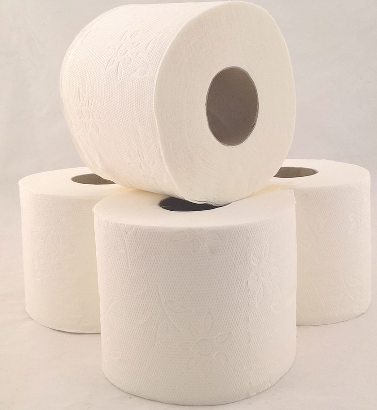 Toilettenpapier 2-lagig WC-Papier naturweiß - 64 Rollen