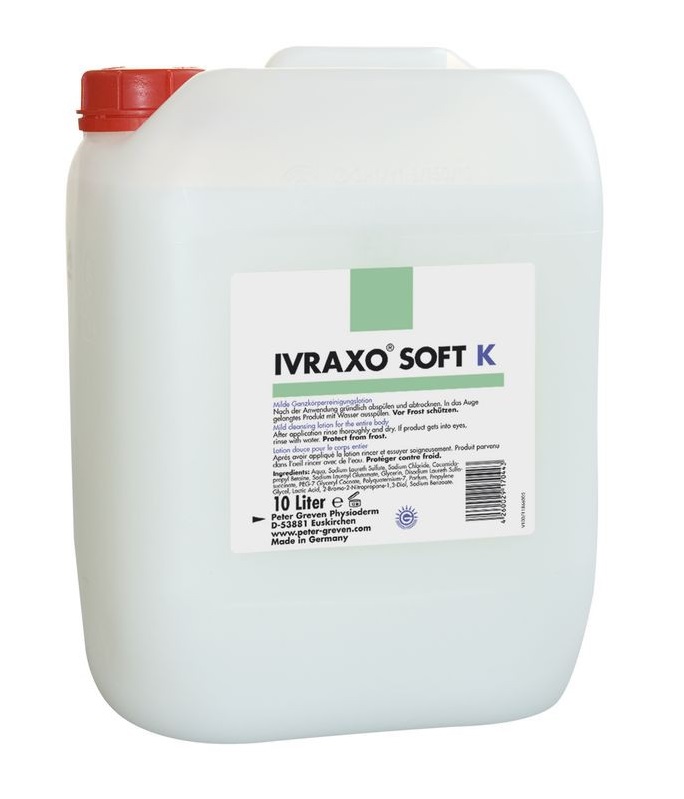 Ivraxo® - Soft K - parfümierte, milde Ganzkörperreinigungslotion 10 Liter Kanister