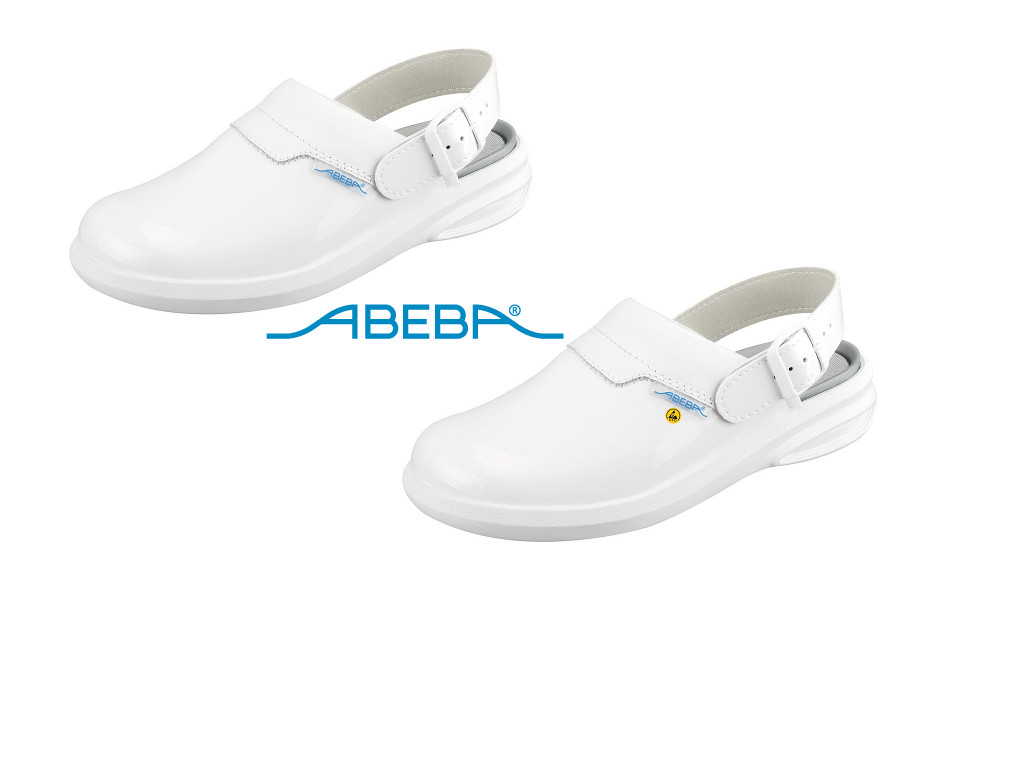 ABEBA Easy 7620|37620 ESD Clog Berufsschuh Arbeitsschuh weiß