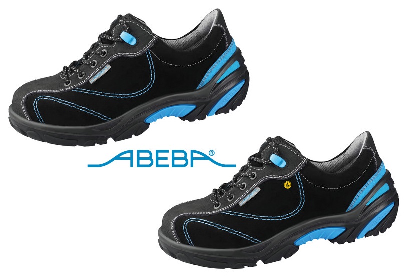 ABEBA Crawler Stahl 4621|34621 ESD Sicherheitsschuh S2 Halbschuh Arbeitsschuh Bauschuh schwarz