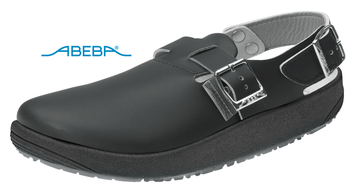 ABEBA Rubber 9110 Clog Berufsschuh Arbeitsschuh schwarz