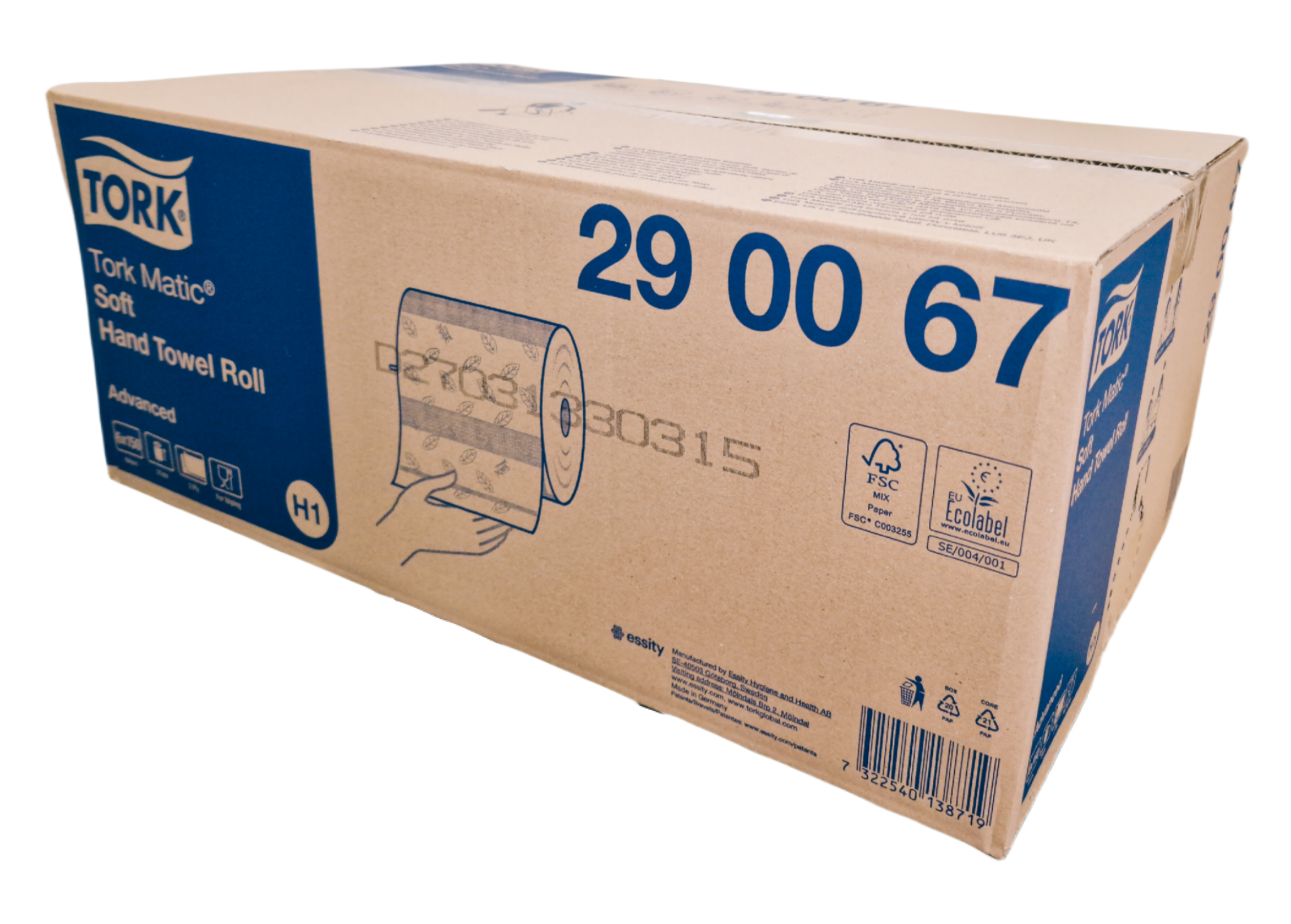 Tork Matic® Handtuchrolle H1, 6 Rollen a´ 150 m, 2-lg, 21cm - 290067 Tork Matic® Handtuchrolle H1, 6 Rollen a´ 150 m, 2-lg, 21cm - 290067