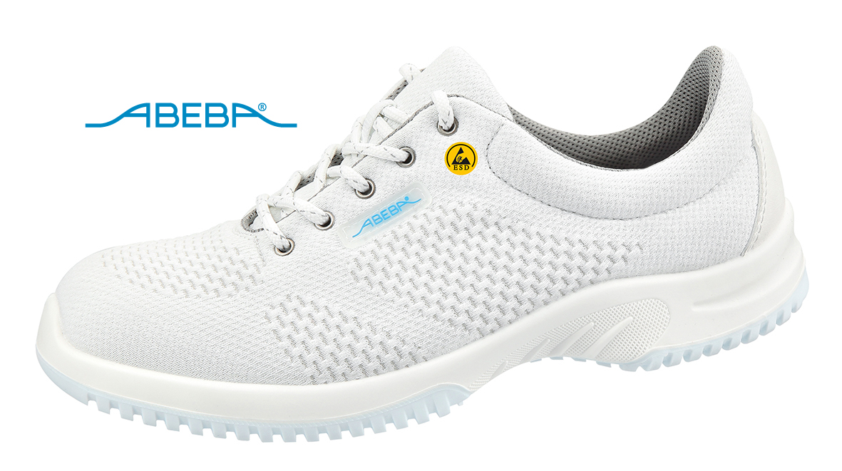 ABEBA UNI6 1772 | 31772 ESD Sicherheitsschuh S2 Halbschuh Arbeitsschuh weiß