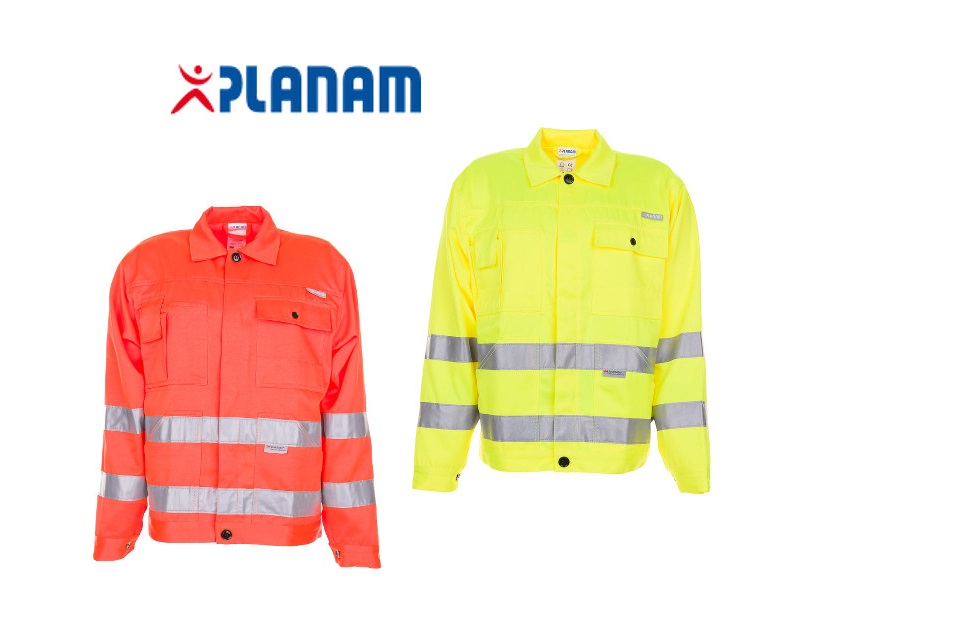 Planam Warnschutz Bundjacke Arbeitsjacke Größe 24 - 110, in 2 Farben