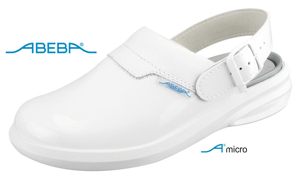 ABEBA Easy 7620|37620 ESD Clog Berufsschuh Arbeitsschuh weiß