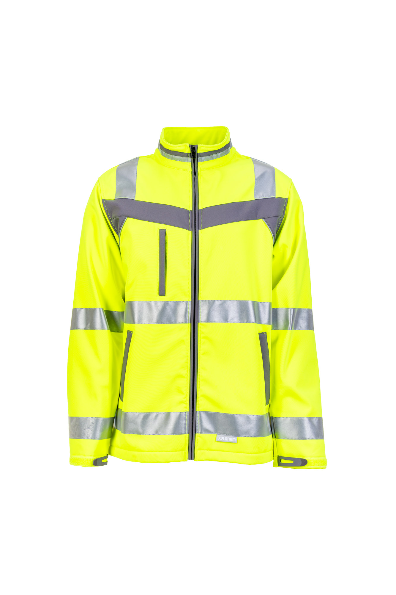 Planam Plaline Warnschutz Softshelljacke Arbeitsjacke Softshell Jacke Größe S - 8XL, in 2 Farben