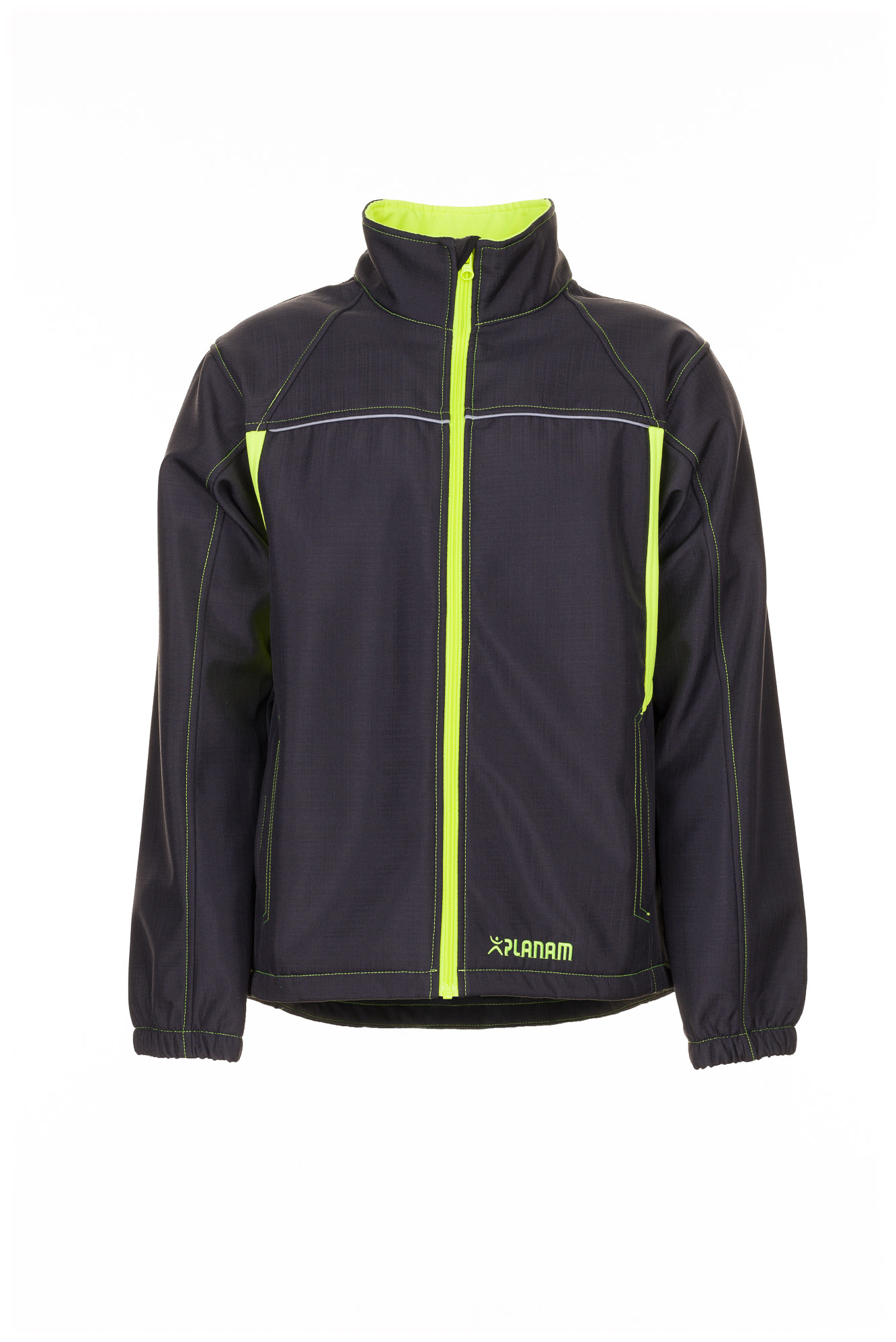 tempbasaltneon_6290_01 Planam Basalt Neon Softshelljacke Arbeitsjacke Größe XS - 3XL, in 3 Farben
