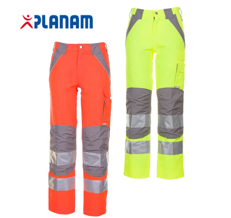 tempplaline_warnschutz_bundhose Planam Plaline Warnschutz Bundhose Arbeitshose Größe 24 - 110, in 2 Farben
