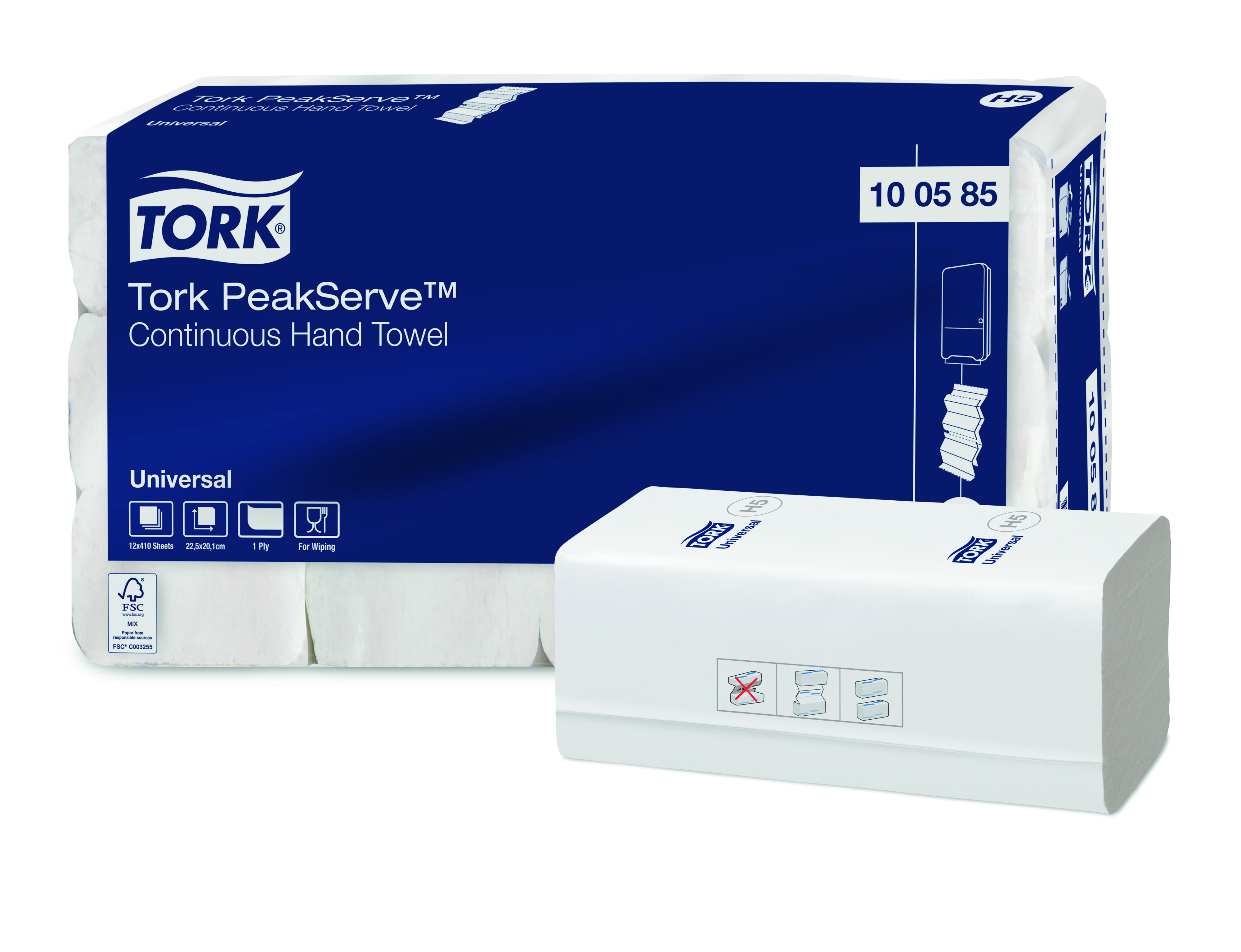 temp155248 Tork (H5) PeakServe Endlos-Handtücher Papierhandtücher 4920 Blatt