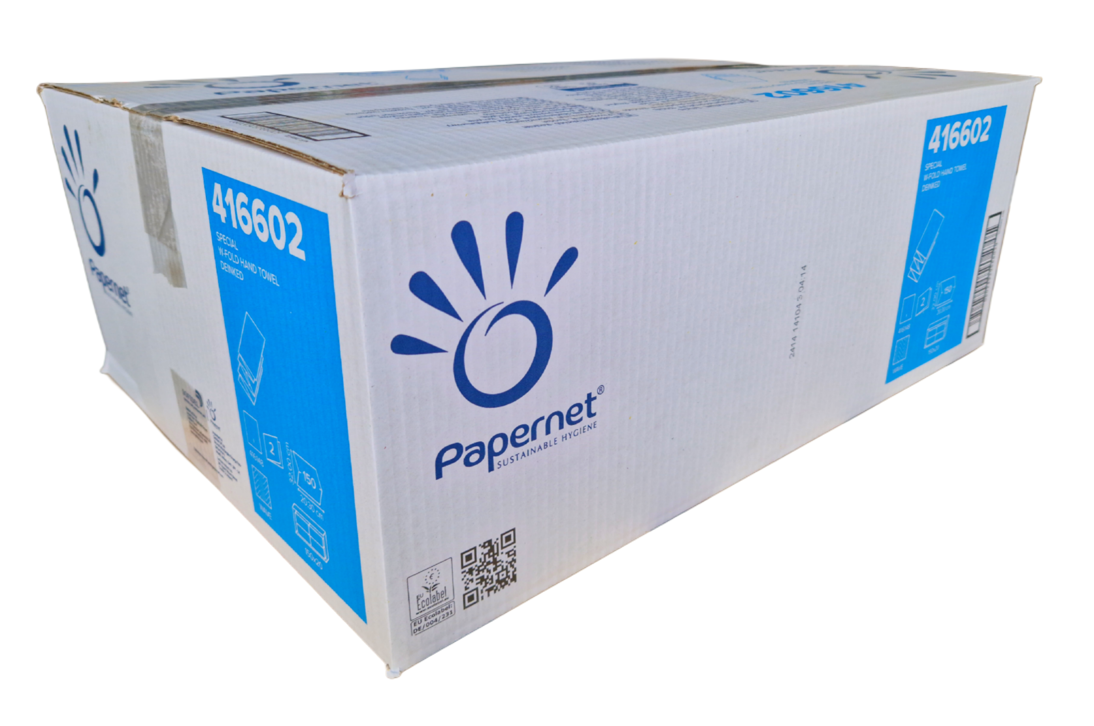 Einweghandtücher W-Falz 2lg weiß 416602