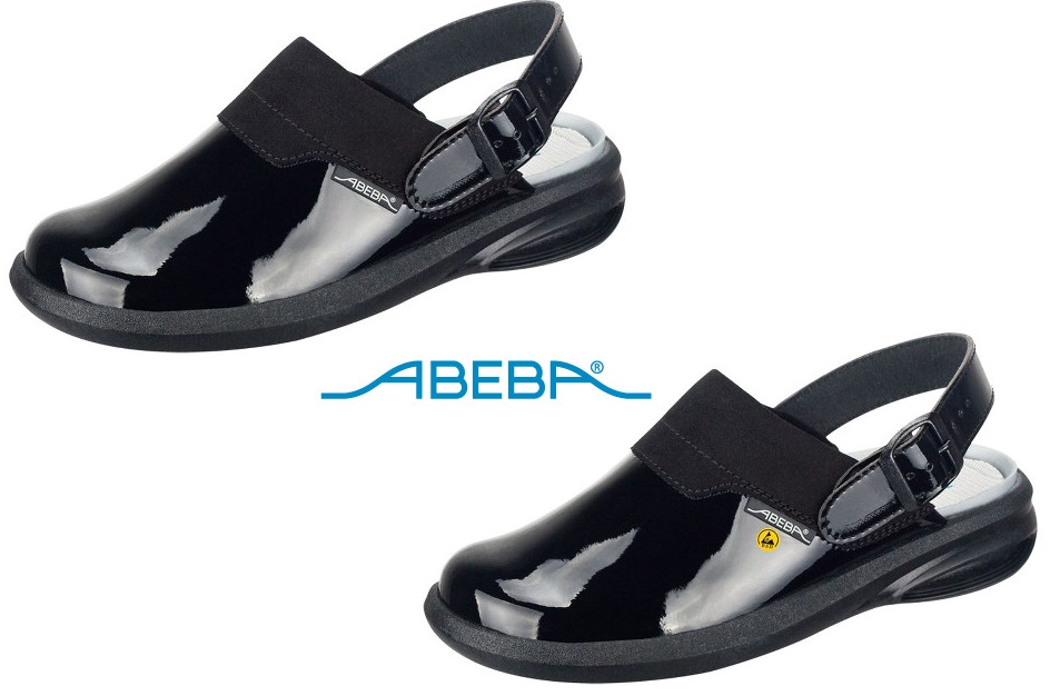 ABEBA Easy 7621|37621 ESD Clog Berufsschuh Arbeitsschuh schwarz