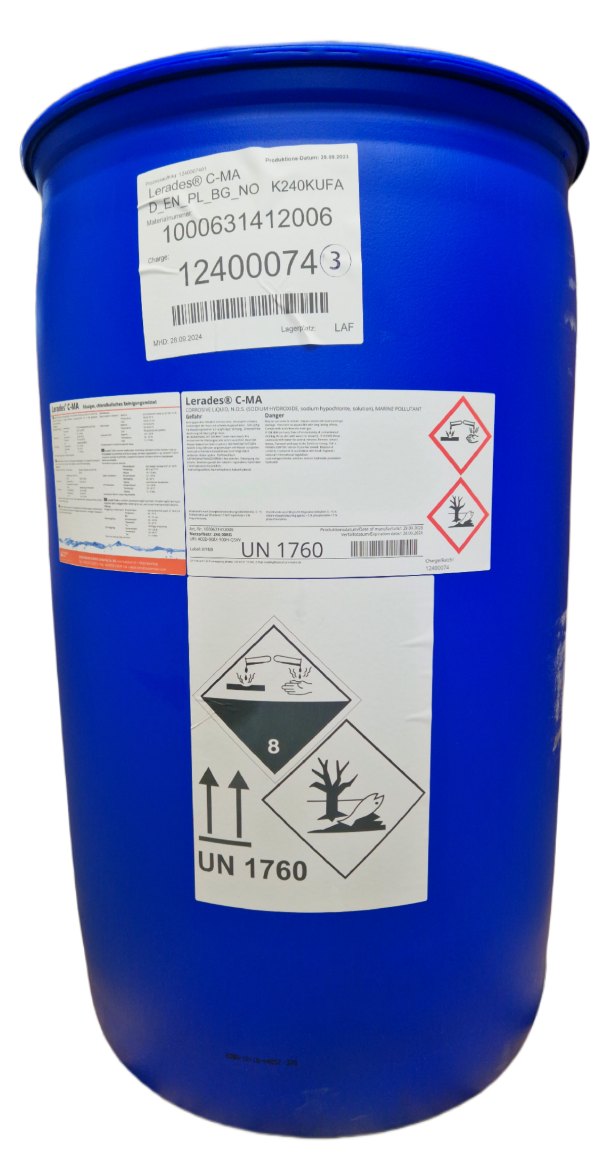 Lerades C-MA chloralkalischer Reiniger Lerades C-MA chloralkalischer Reiniger