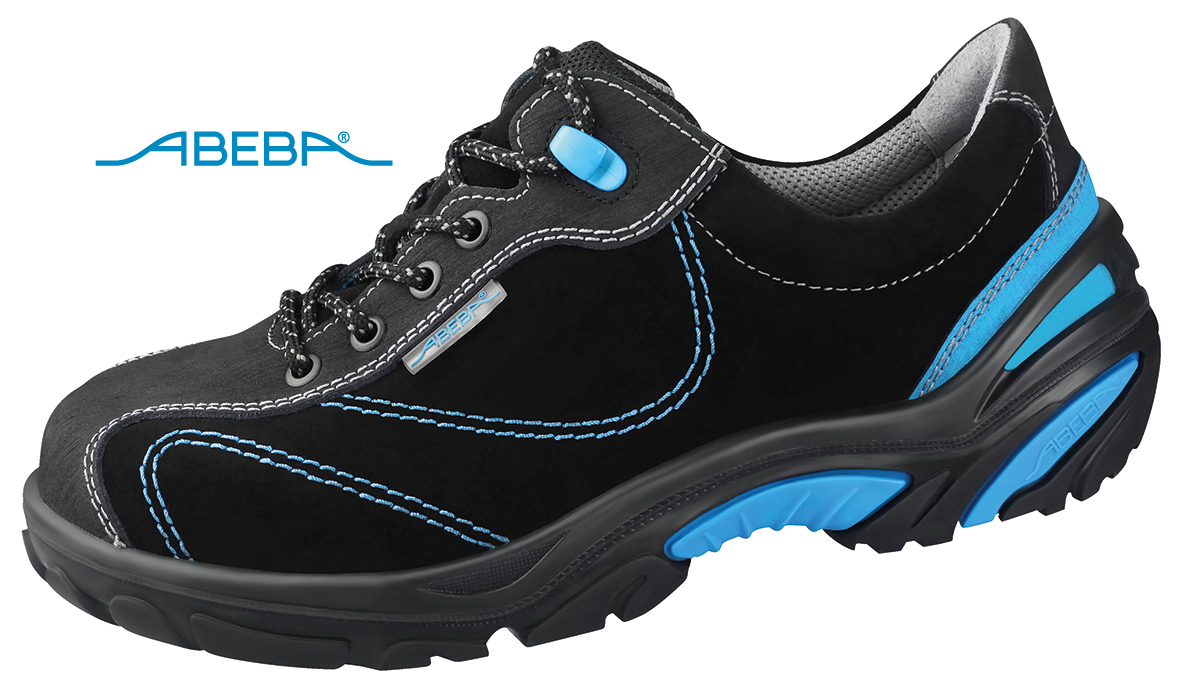 ABEBA Crawler Stahl 4621|34621 ESD Sicherheitsschuh S2 Halbschuh Arbeitsschuh Bauschuh schwarz