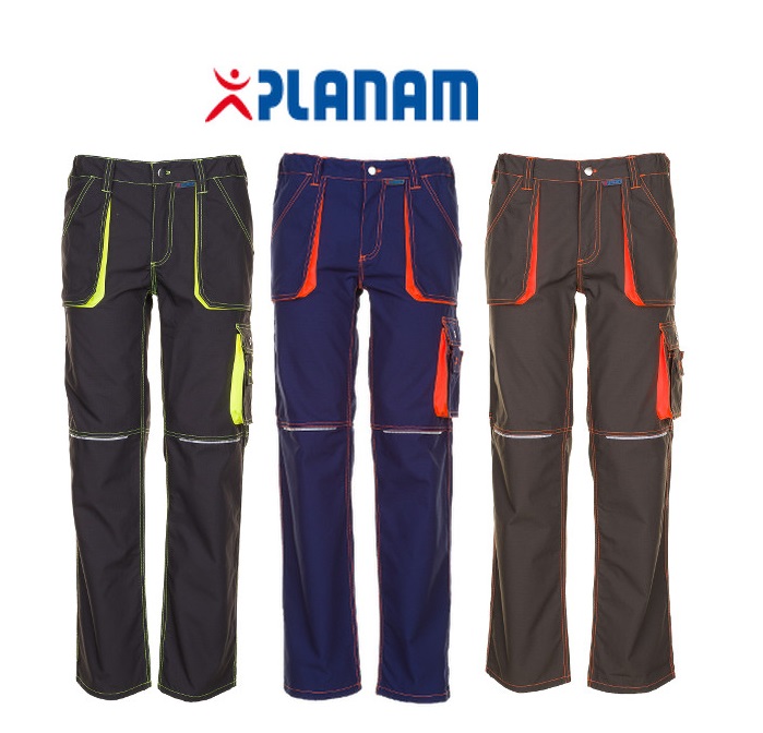 Planam Basalt Neon Bundhose Größe 24 - 110, in 3 Farben