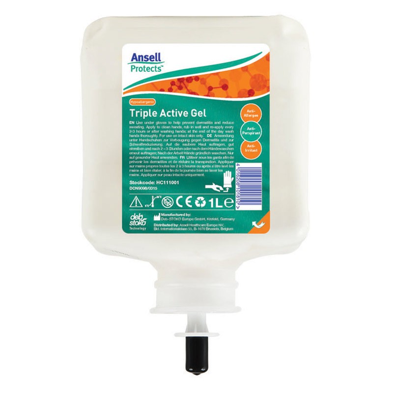 Ansell® Triple Active Gel Handcreme Spezialgel 1 Liter Kartusche