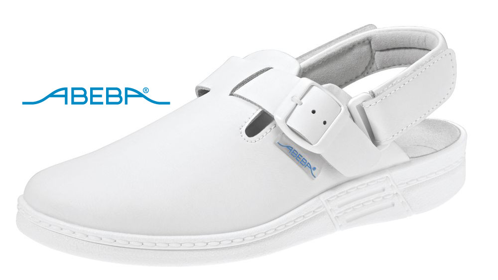 ABEBA Original 7208 Berufsschuh Clog weiß