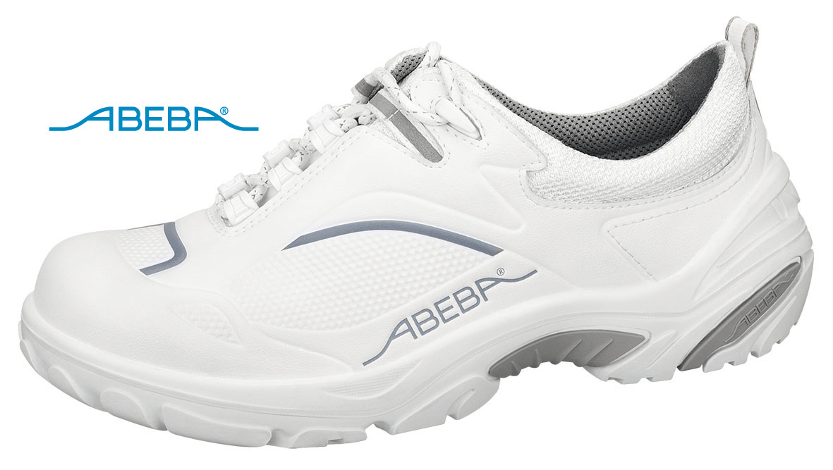 ABEBA Crawler Alu 4500|34500 ESD Sicherheitsschuh S2 Halbschuh Kochschuh Küchenschuh weiß