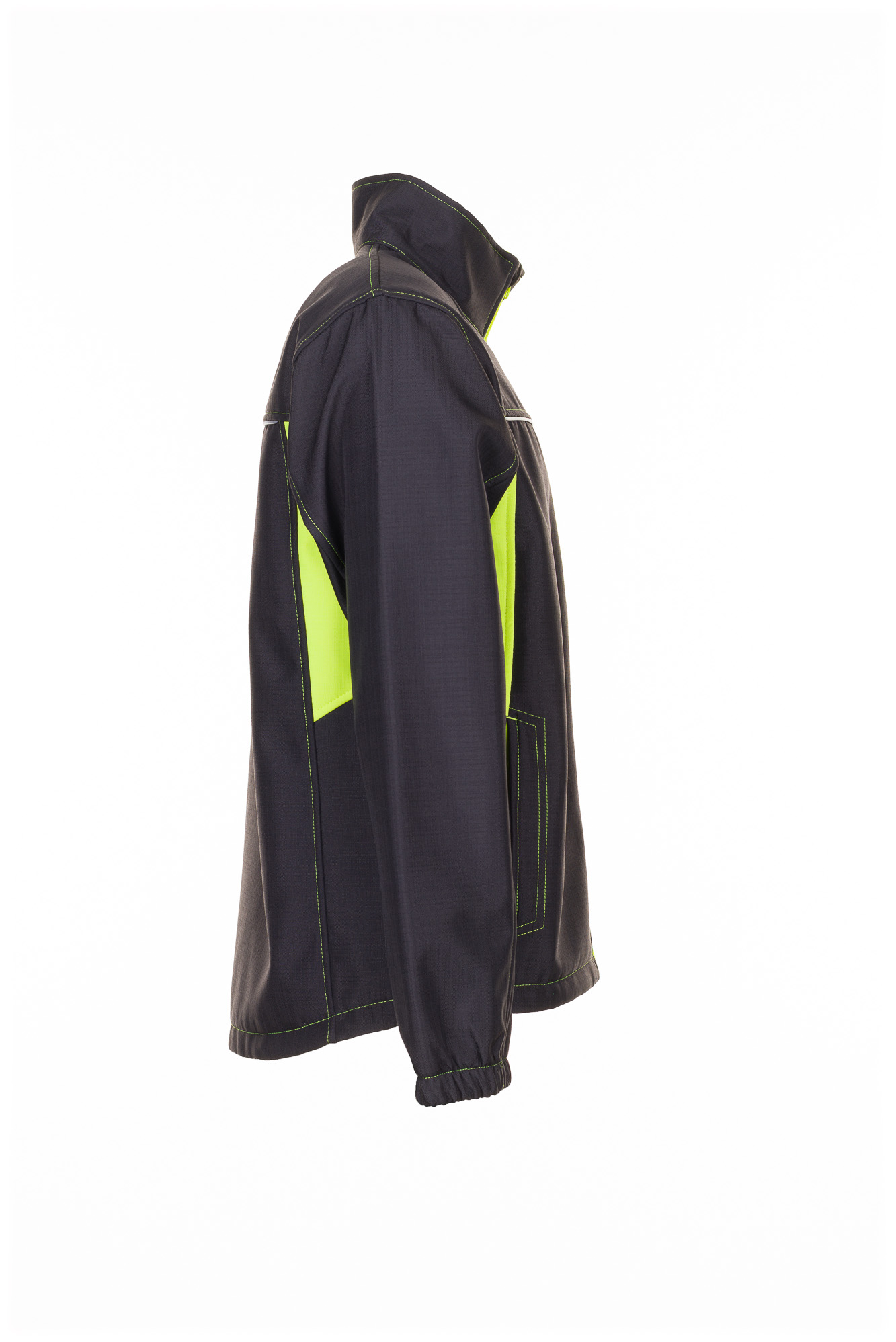 tempbasaltneon_6290_19 Planam Basalt Neon Softshelljacke Arbeitsjacke Anthrazit-Gelb