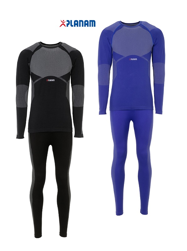 temp_bersicht_funktionsunterw_sche_set_fit_1 Planam Funktionswäsche Set Fit 250 Shirt + Hose lang 250g/m² Unterwäsche Winter Größe S - 3XL, in 2 Farben