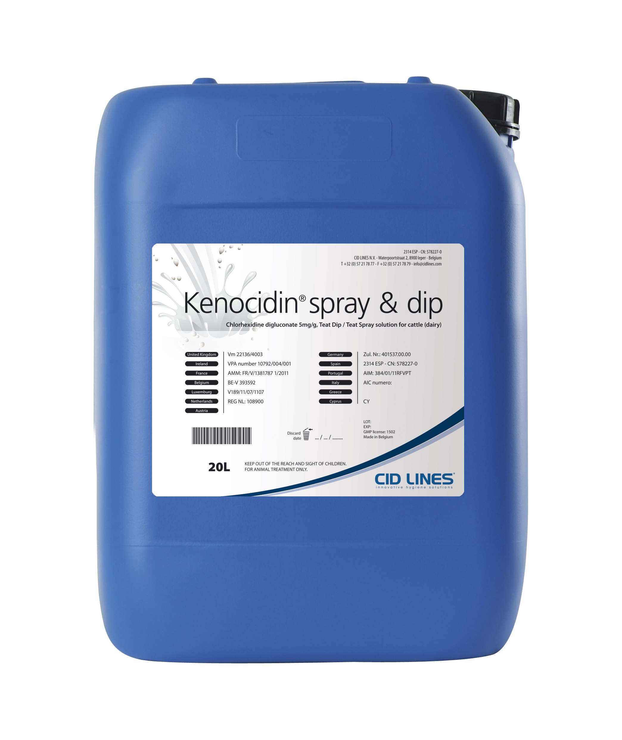 Cid Lines - Kenocidin® Spray & Dip 20 Liter Kanister Zitzentauchmittel 