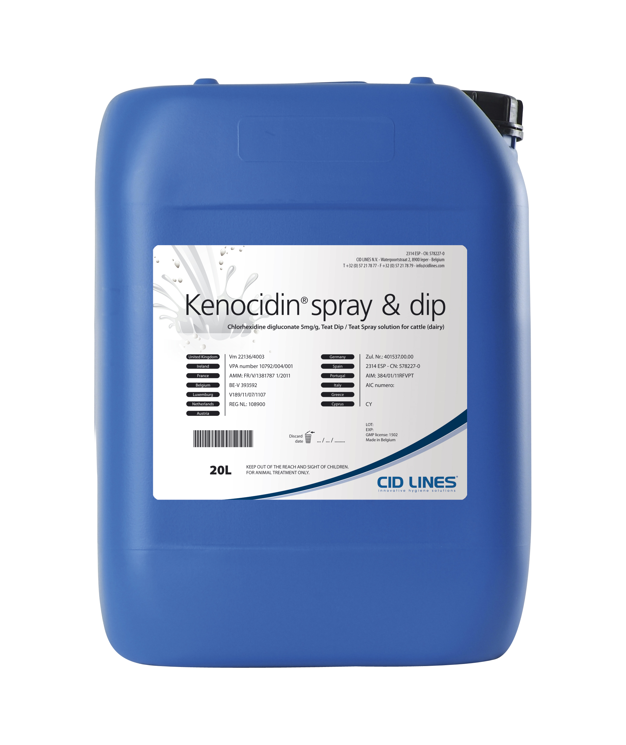 tempkenocidin-sd_1 Cid Lines - Kenocidin® Spray & Dip 20 Liter Kanister Zitzentauchmittel