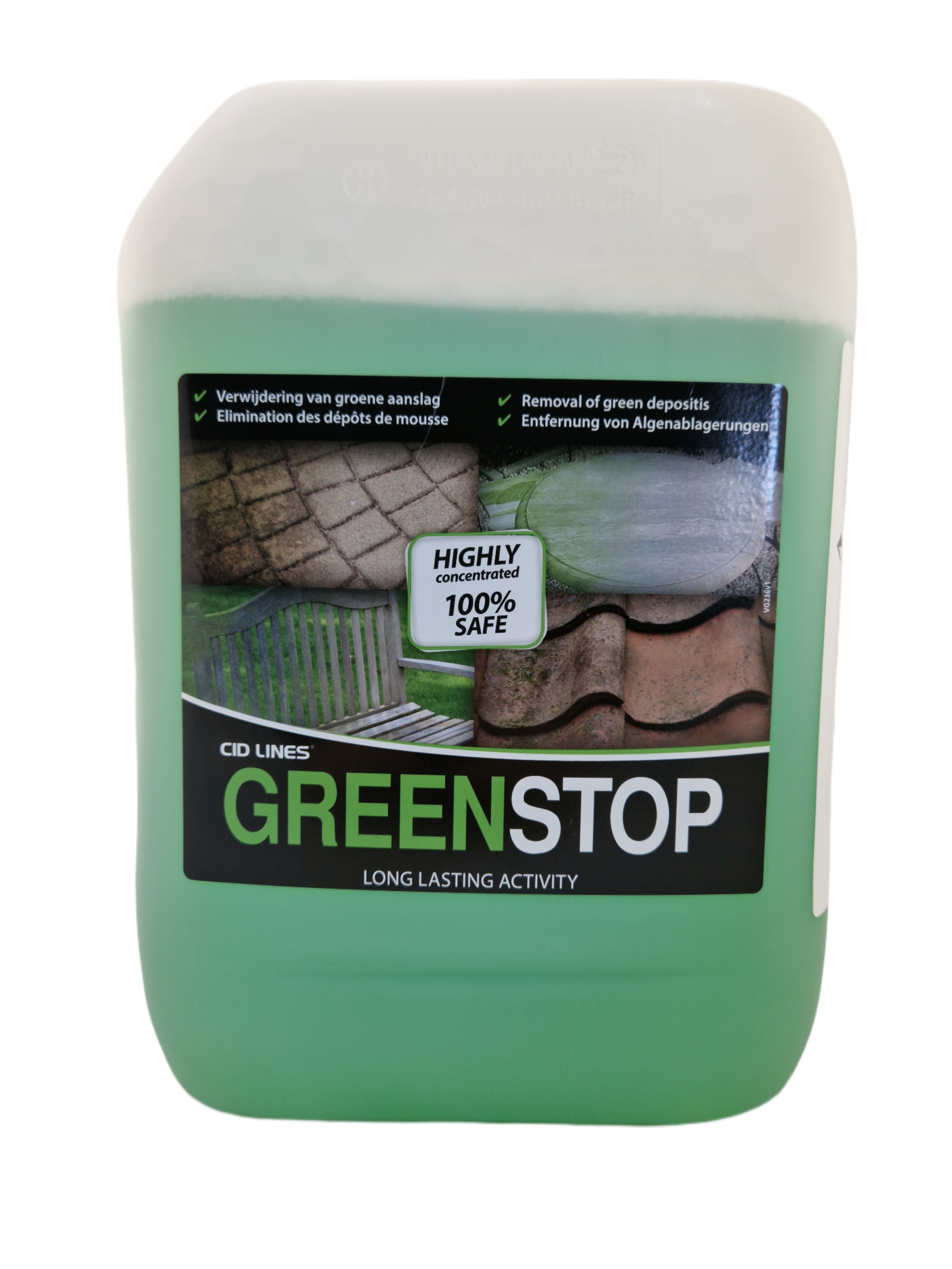 Cid Lines - Grünbelagentferner Greenstop gegen Moos und Algen 10 Liter Kanister