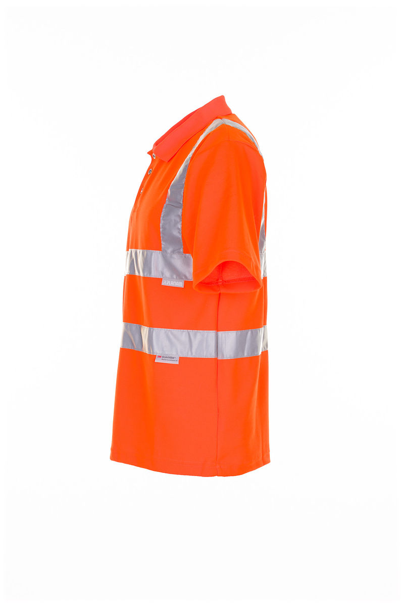 Planam Warnschutz Poloshirt uni 2091 Arbeitsshirt Arbeitspolo Uni Orange