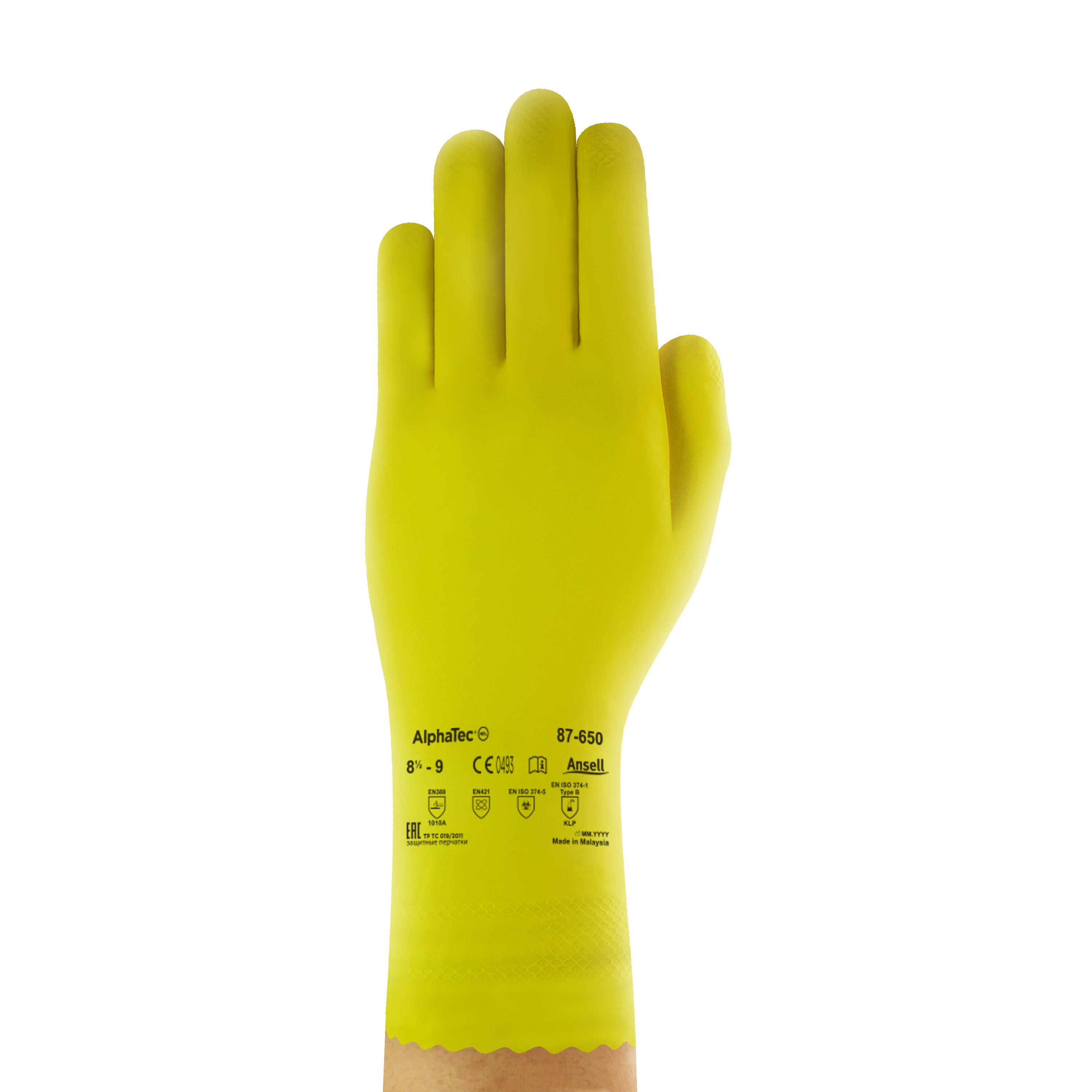Ansell - Handschuh AlphaTec 87-650 Chemikalienschutzhandschuh (Universal Plus)