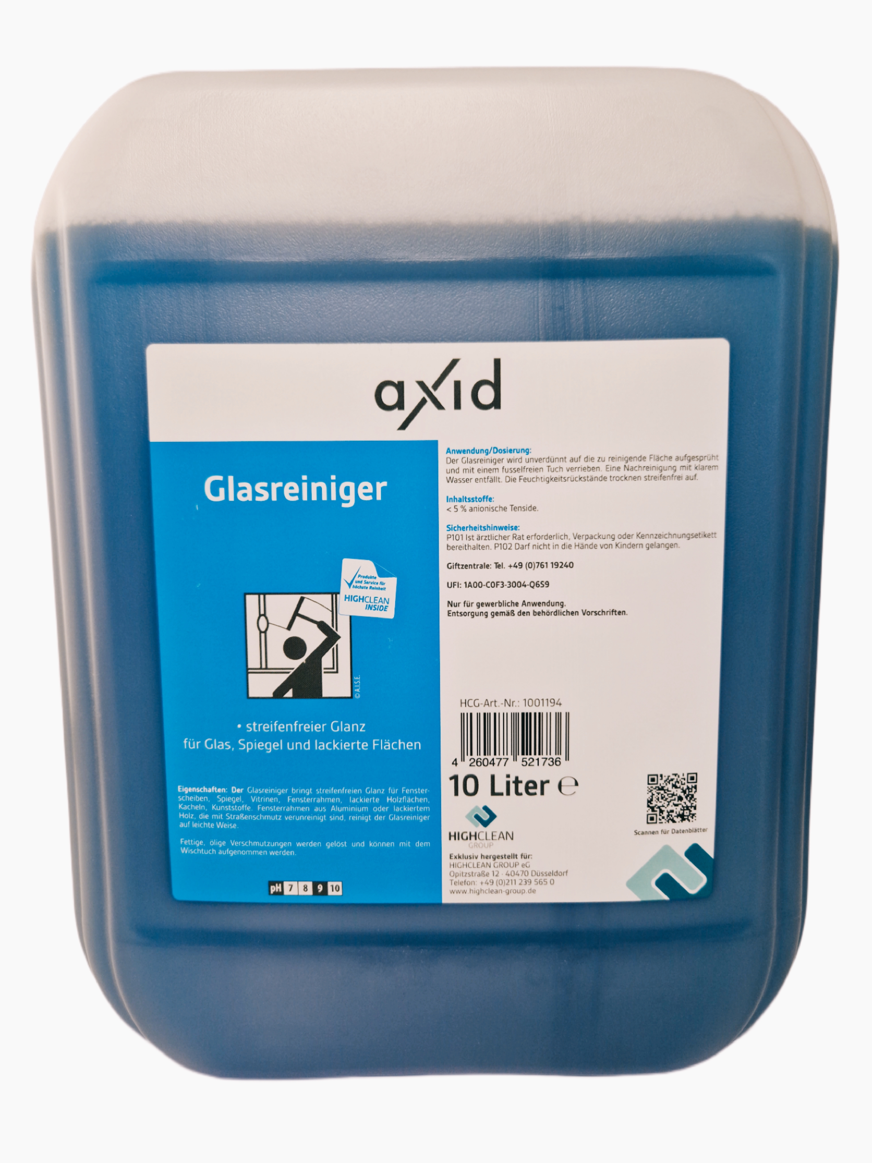 Axid - Glasreiniger Citro 10L Kanister Axid - Glasreiniger Citro 10L Kanister