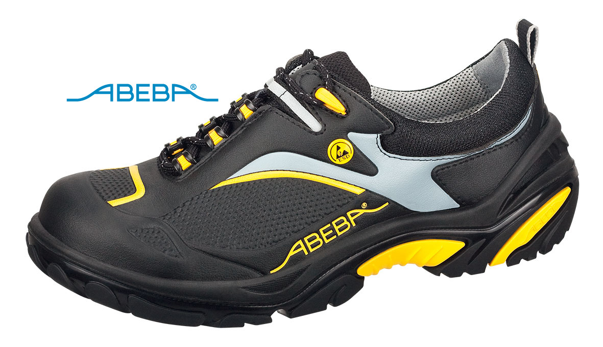 ABEBA Crawler Alu 34803 ESD Sicherheitsschuh S3 Halbschuh Kochschuh Küchenschuh schwarz