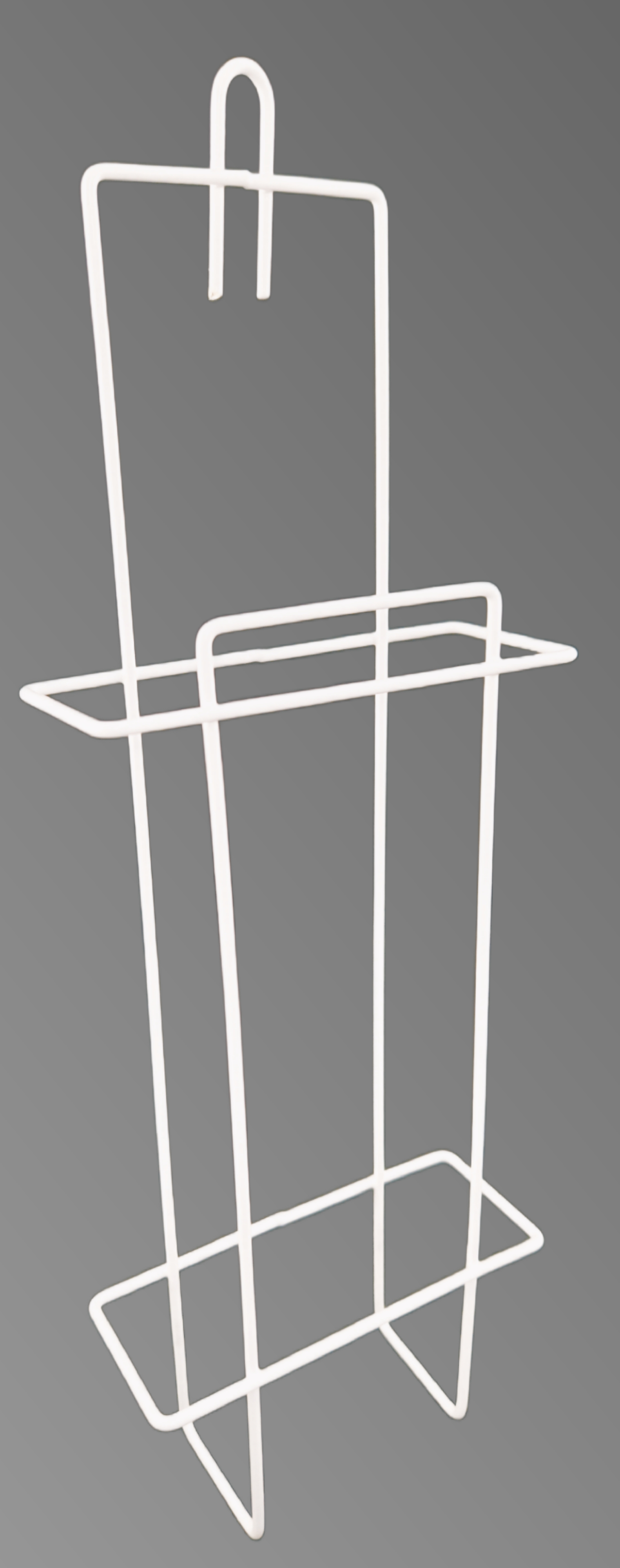 Hygienebeutelhalter, weißer Draht 130 x 380 x 55 mm - 2324000 Hygienebeutelhalter, weißer Draht 130 x 380 x 55 mm - 2324000