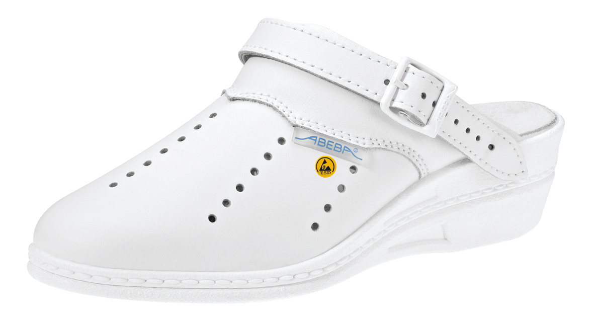 temp5008 ABEBA High Original 7008|5008 ESD Berufsschuh Clog Arbeitsschuh Pflegeschuh Arztschuh weiß