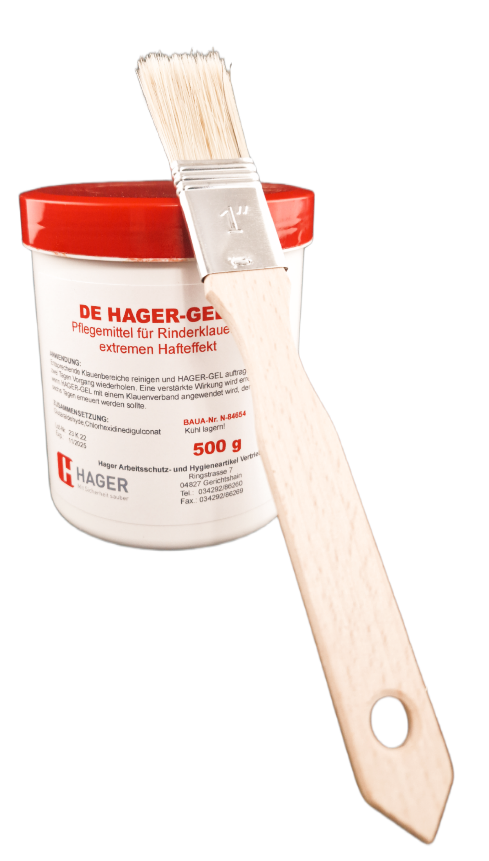 Hager - Klauen - Gel 500 ml mit Pinsel