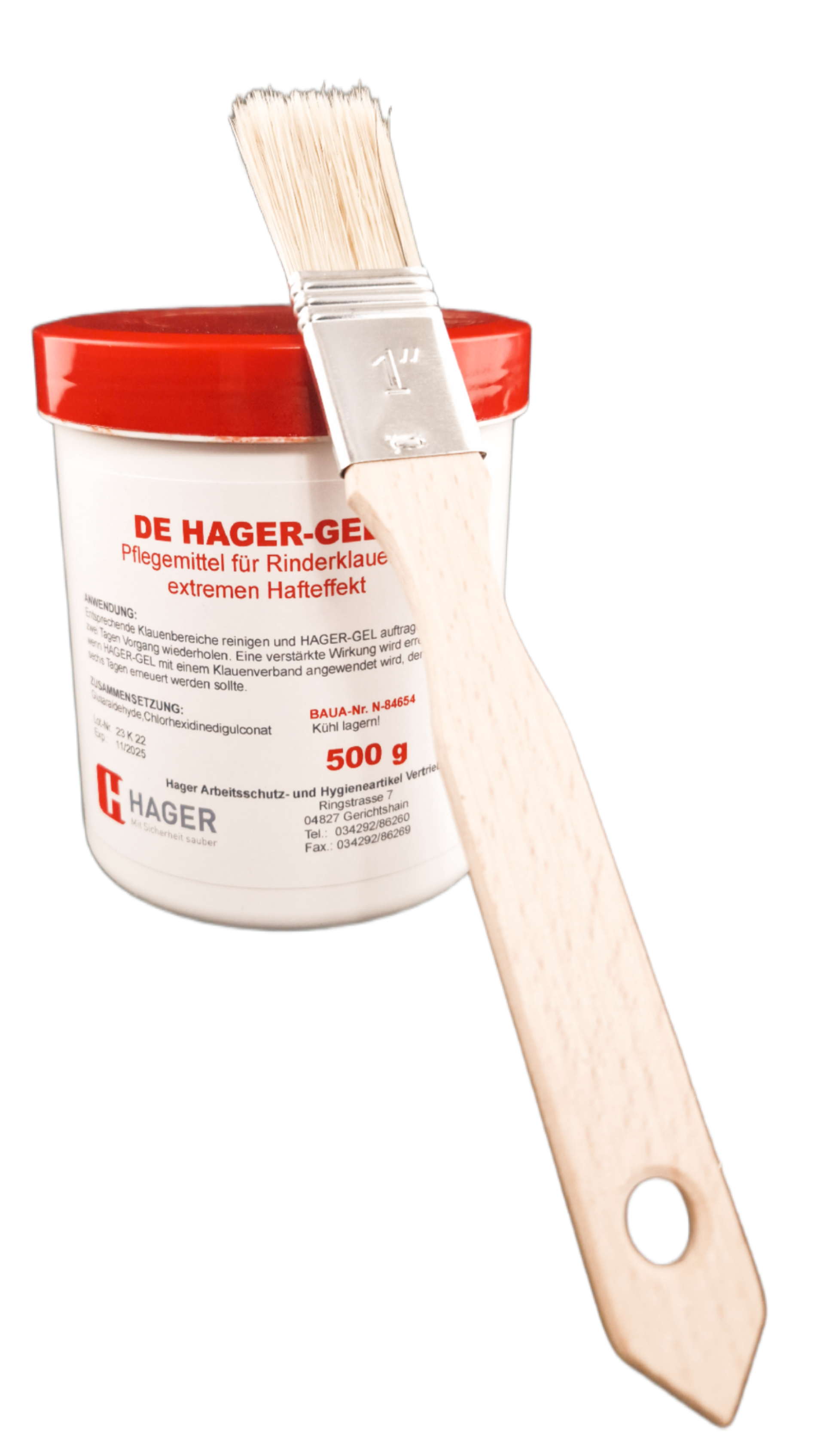 Hager - Klauen - Gel 500 ml mit Pinsel Hager - Klauen - Gel 500 ml mit Pinsel