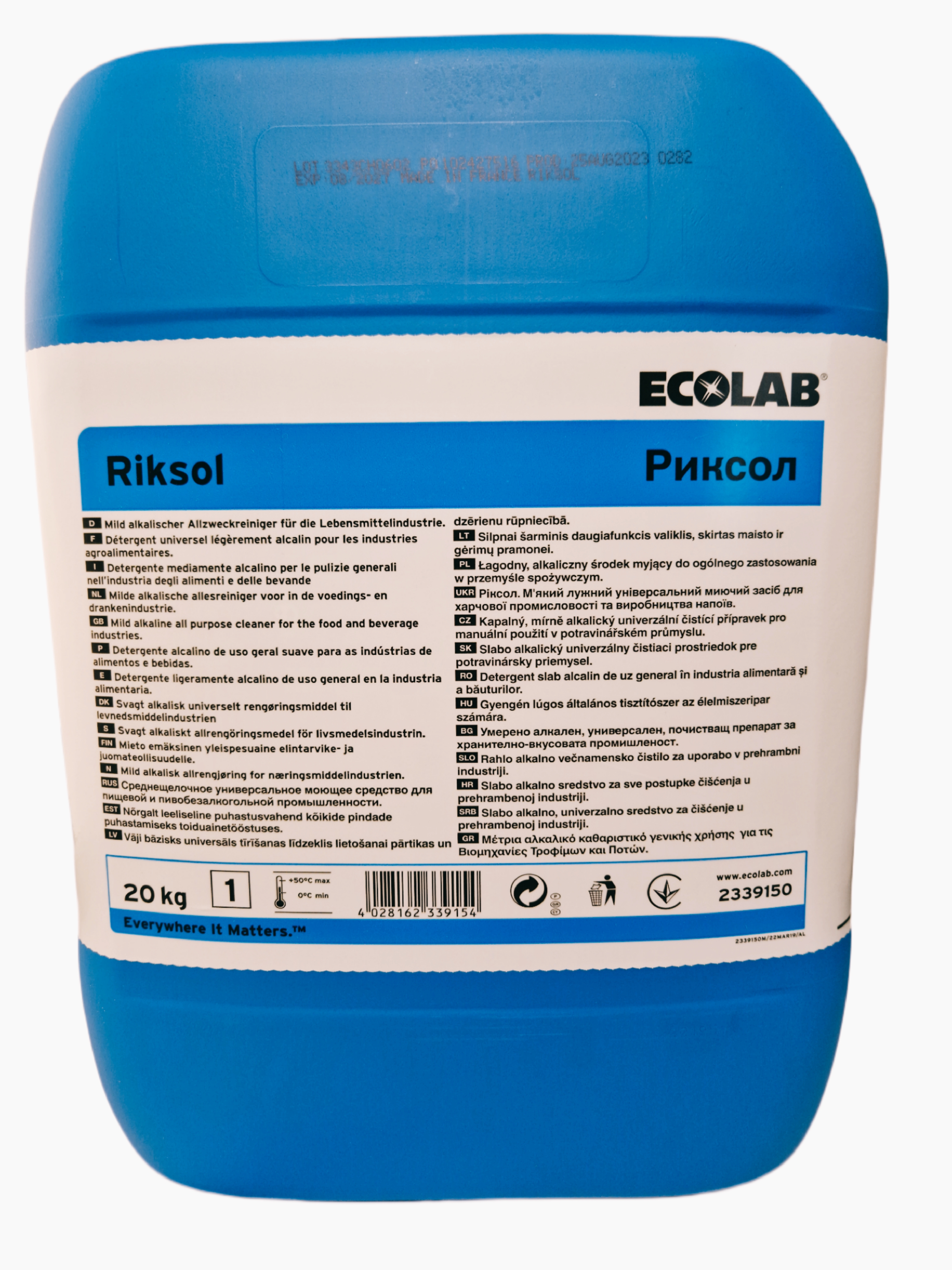 Ecolab - P3 Riksol ® 20 Kg Ecolab - P3 Riksol ® 20 Kg